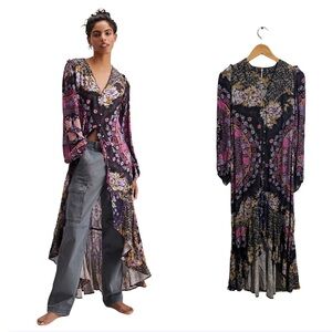 Free People Marais Printed Midi Dress